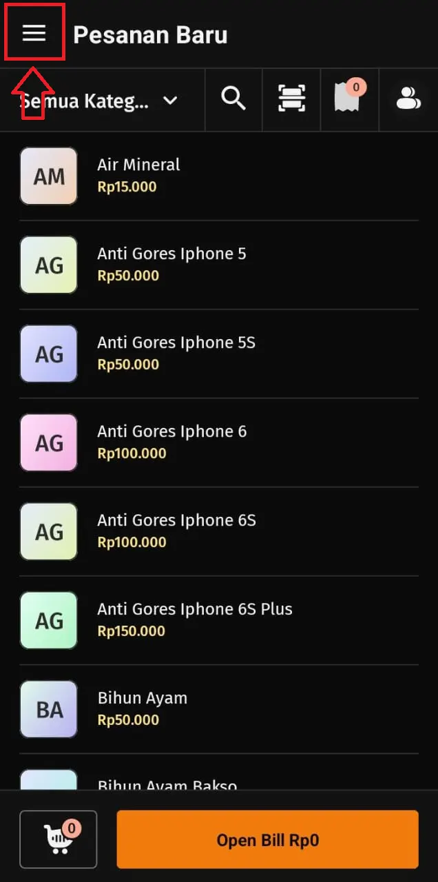 Cara mencetak struk pembayaran